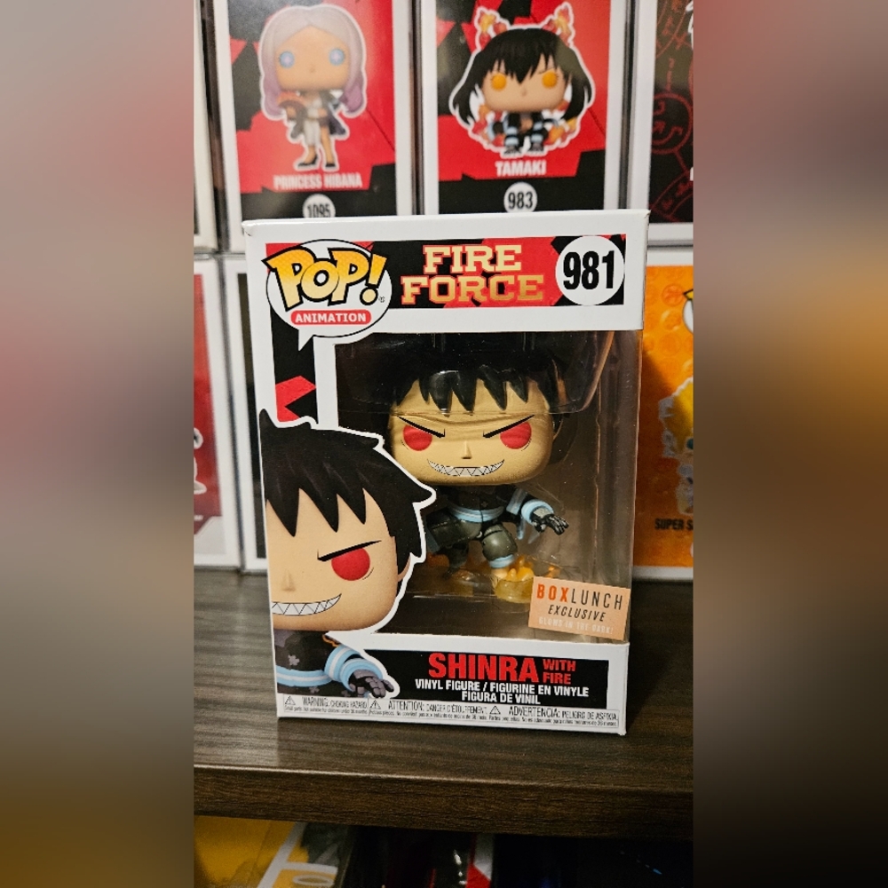 Fire Force: Shinra w/Fire Boxlunch Exclusive [GITD] Funko Pop #981